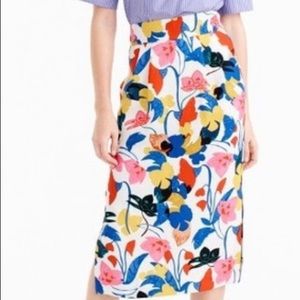 J.Crew Pintucked Midi Skirt
